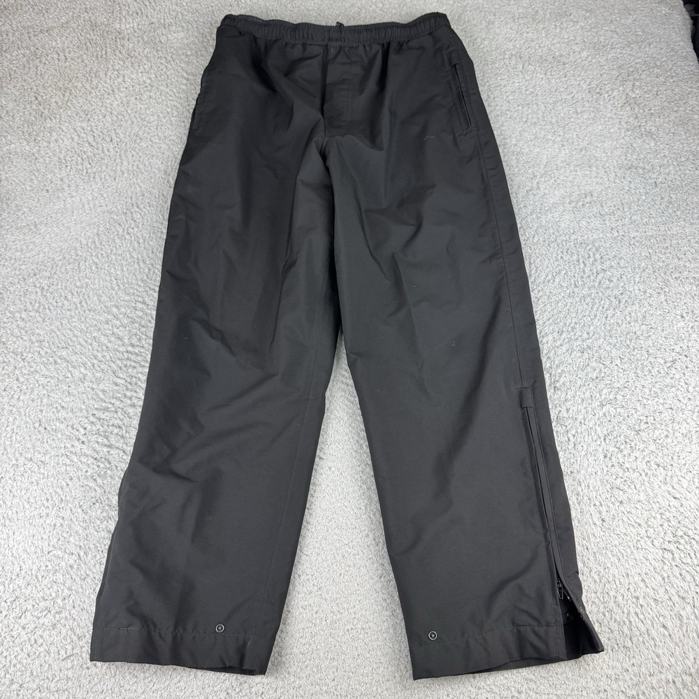 Zero Restriction Rain Pants Men Medium Black Windbreaker Golf Elastic Waist